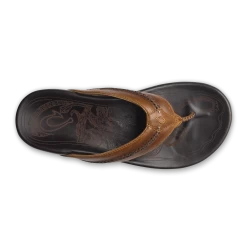 OluKai Mea Ola - Tan / Dark Java -Shoe Style Sales 10138 3448 004 M MeaOla TanDkj