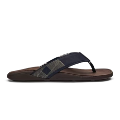OluKai Tuahine - Trench Blue / Dark Wood