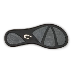 OluKai Ho‘ōpio Leather - Silver / Charcoal -Shoe Style Sales 20290 2K26 005 W HoopioLeather SlvChr