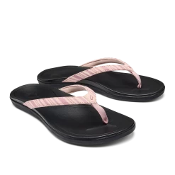 OluKai Ho‘ōpio - Pink Clay / Stripe -Shoe Style Sales 20294 QYZP 003 W Hoopio PinkClayStripe