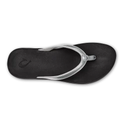 OluKai Puawe - Silver / Black -Shoe Style Sales 20498 2K40 004 W Puawe SilBlk