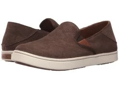 OluKai Pehuea Leather (dark Java Honu/dark Java)